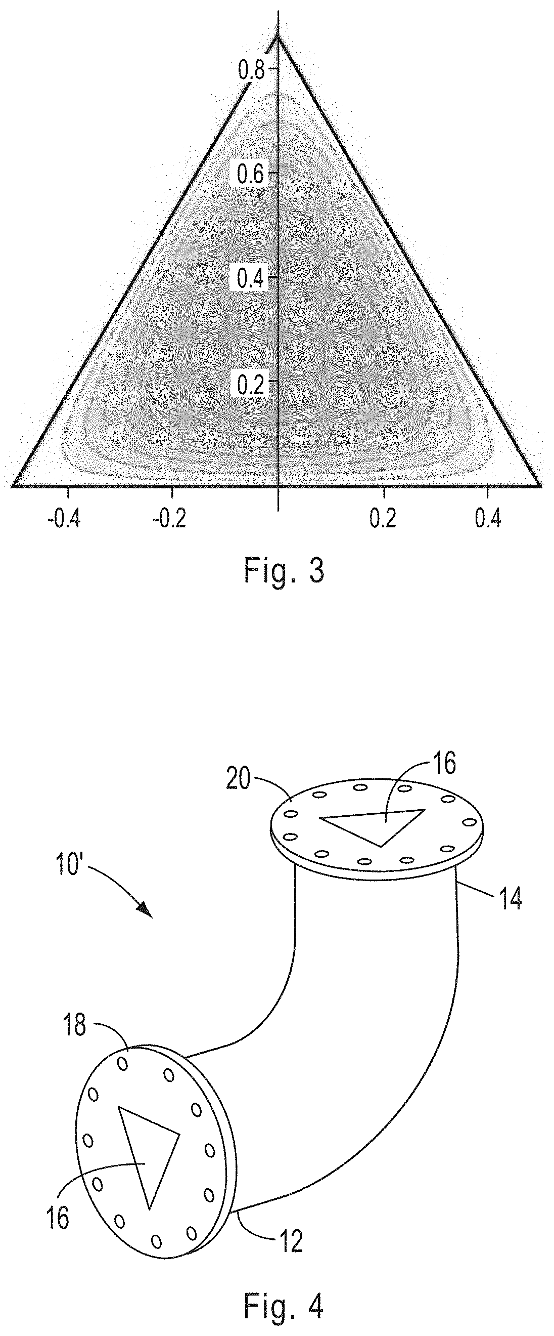 Low erosion fluid conduit with sharp section geometry