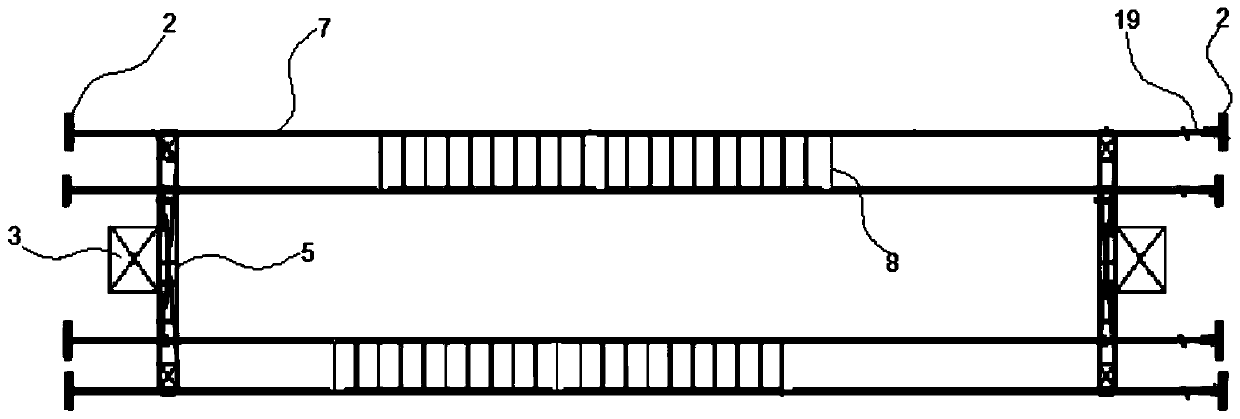 Electrified spanning construction method for high-voltage line