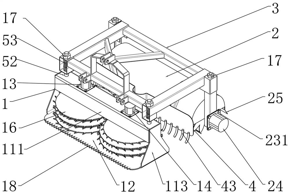 Novel wheat stubble crusher