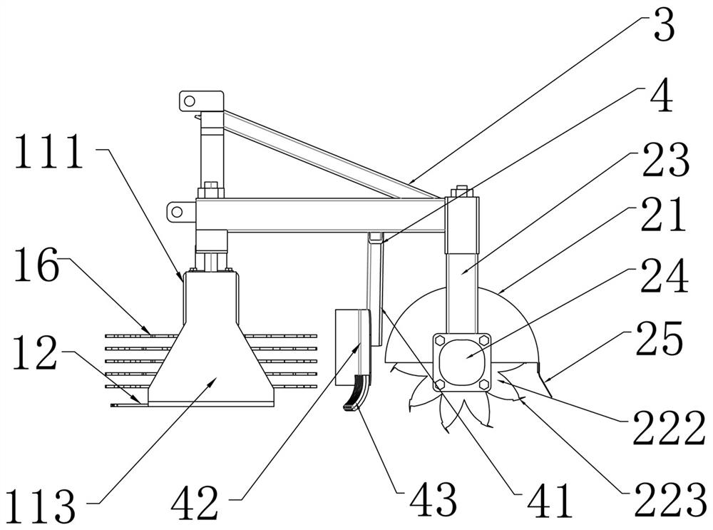 Novel wheat stubble crusher