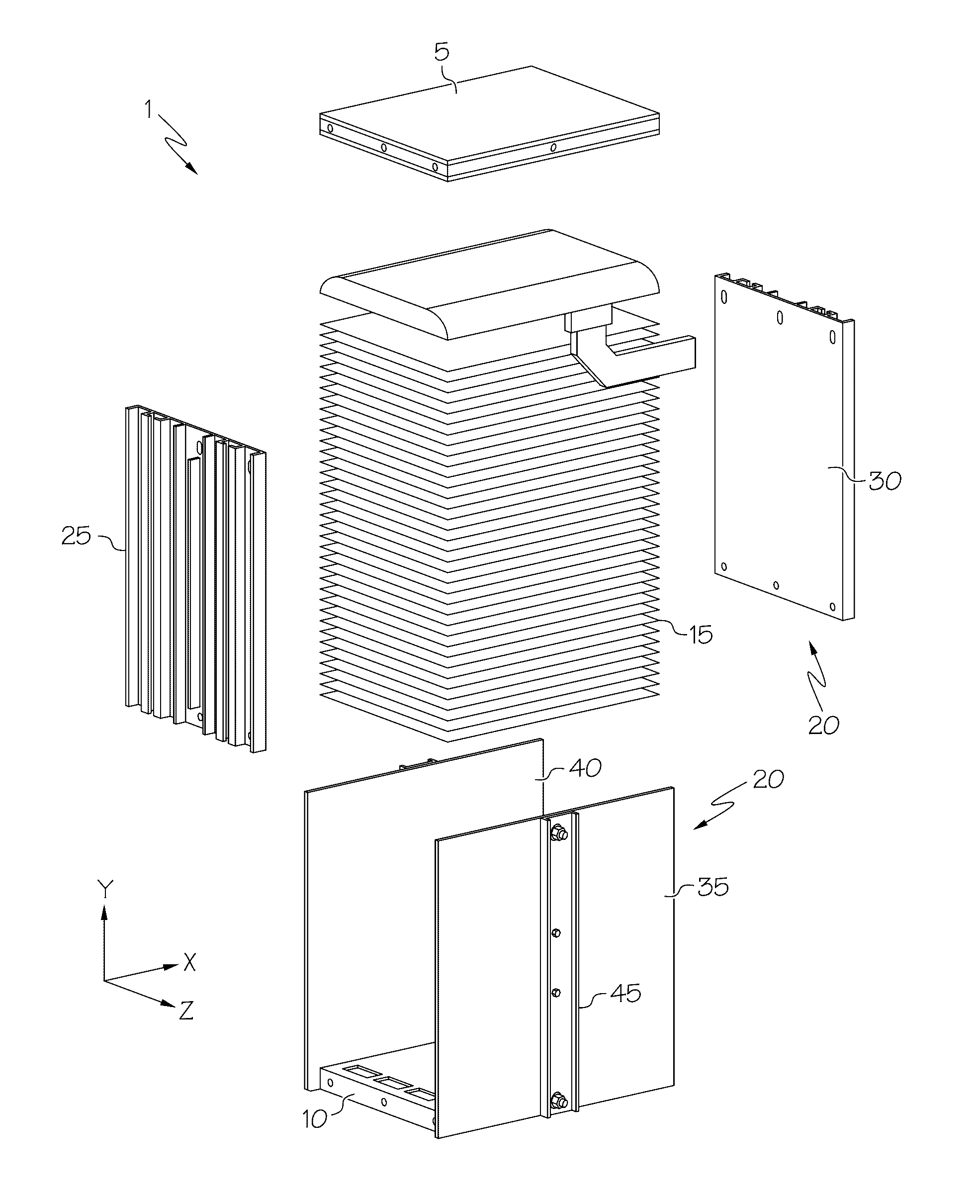 Fuel cell stack assembly - datum design for fuel cell stacking and collision protection