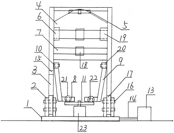 Pneumatic swing arm walking machine for hemiplegic patients