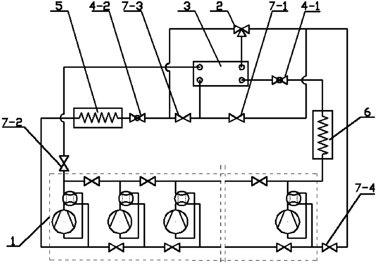 Variable-flow multi-cycle heat pump system