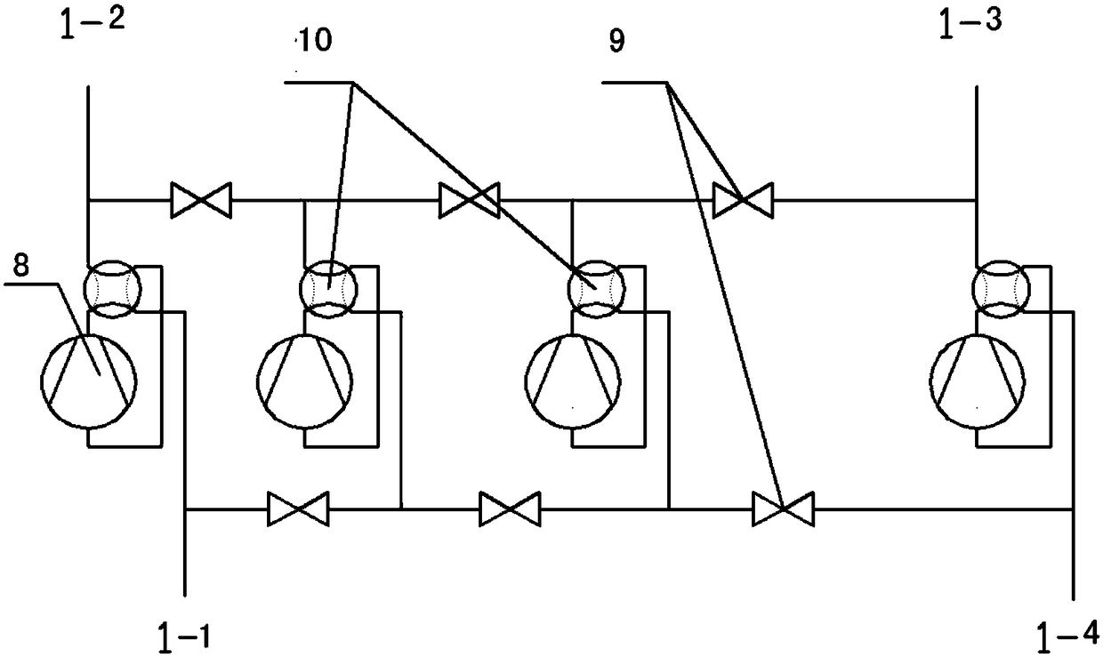 Variable-flow multi-cycle heat pump system