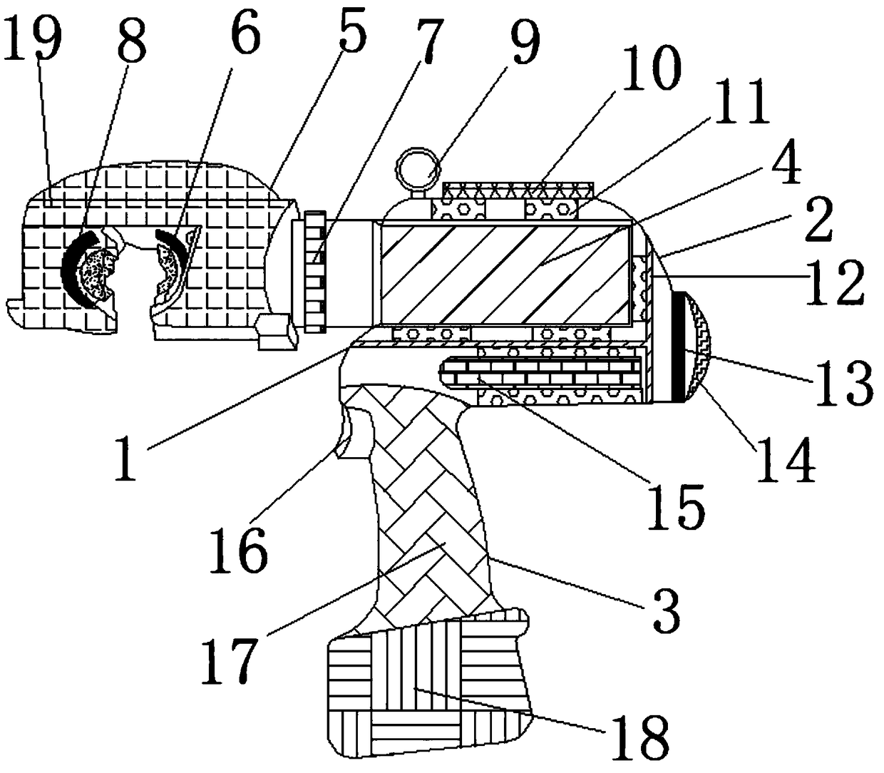 Portable type anti-corrosion electric tool