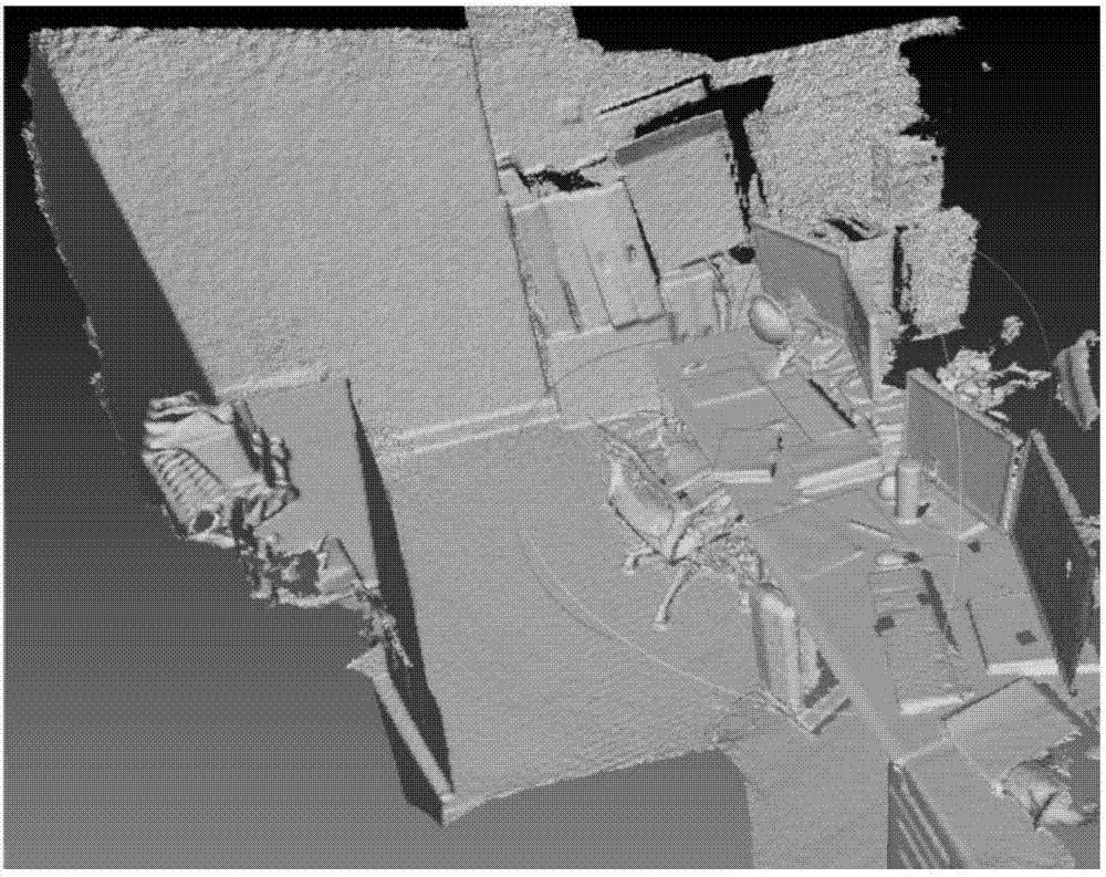 Virtual-reality occlusion handling method based on depth image data flow