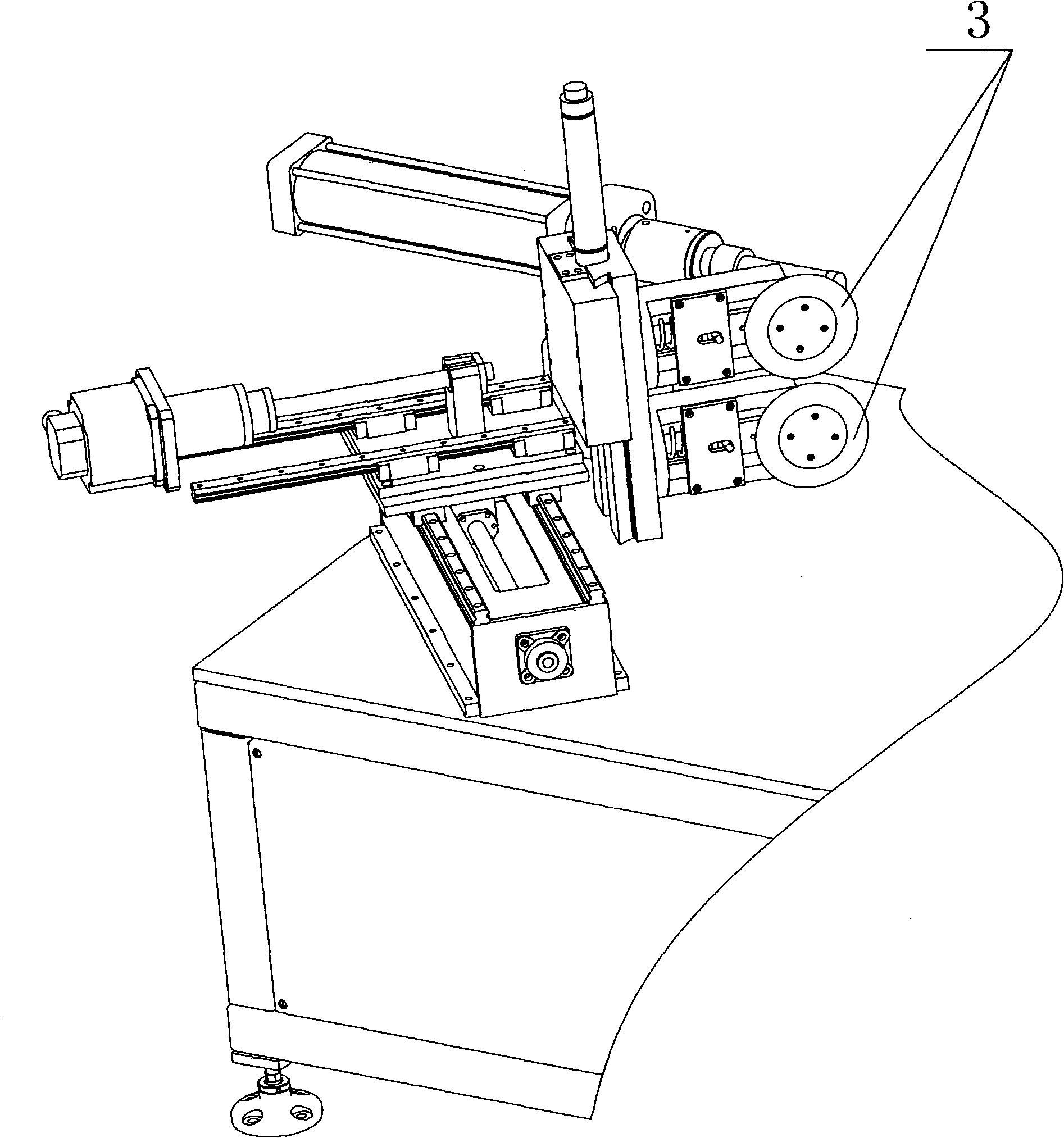 Self-adapting spinning mechanism of sheet metal spinning machine