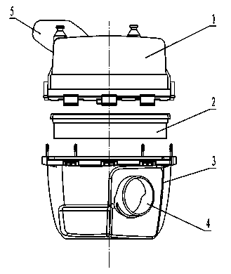 Air filter of automobile engine