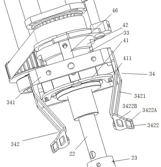 Tapping embroidery device and taping embroidery feeding control method