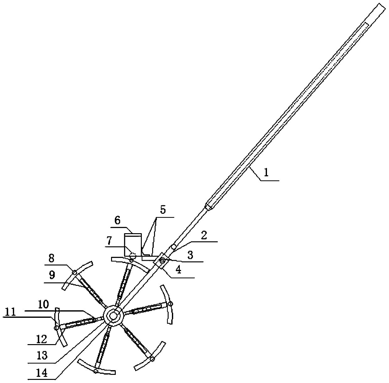 Adjustable steel bar positioning and point distributing device