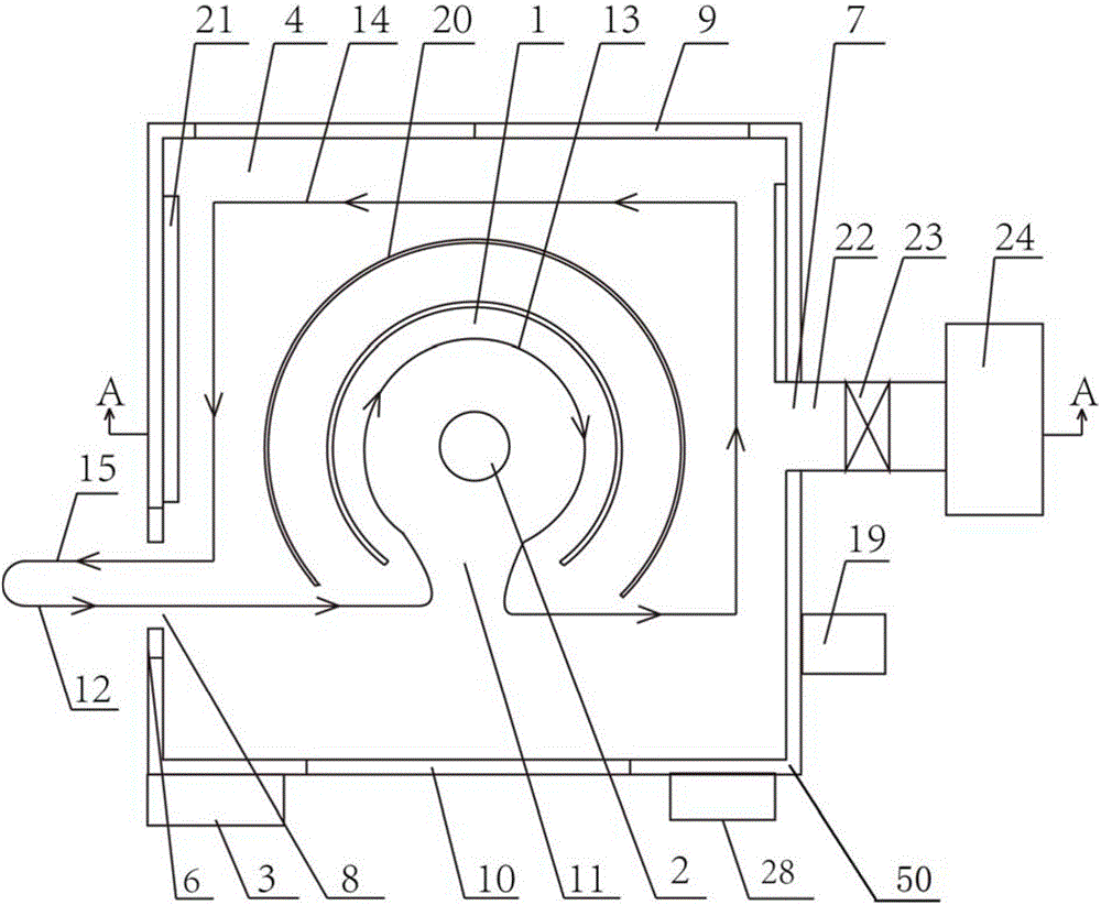 Spraying device for paint without organic solvents