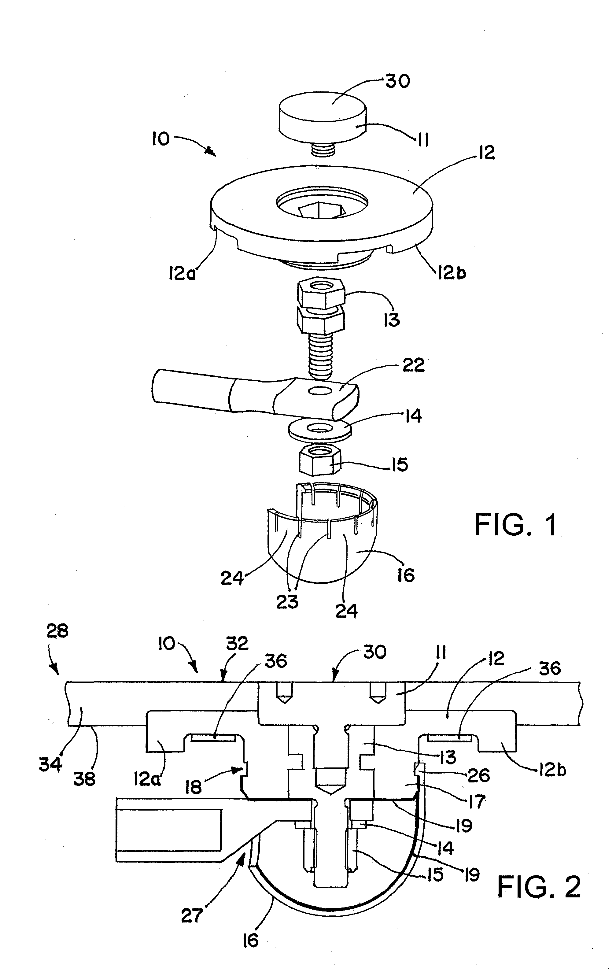 Receptor for wind turbine blade lightning protection