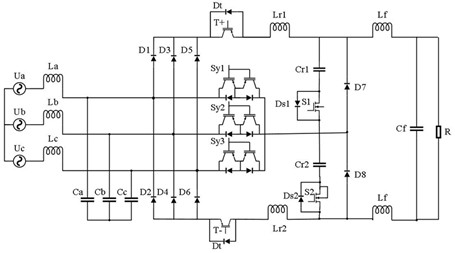 Switch rectifiertaking zero current conversion as soft switch