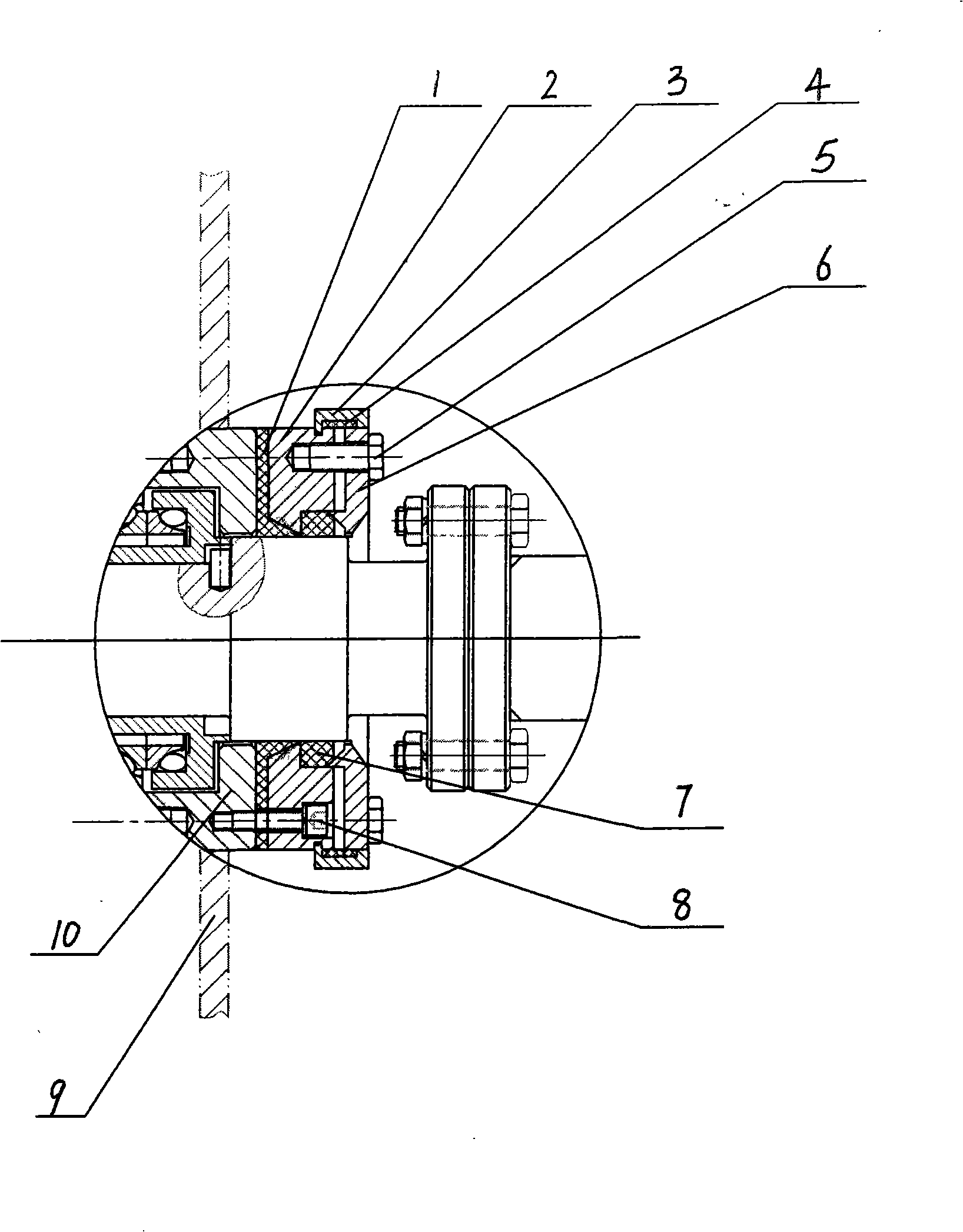 Concrete delivery pump adjustable double-layer seal assembly