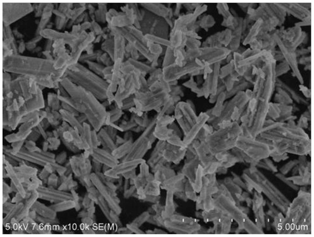 Columnar crystal zirconium oxide powder as well as preparation method and application thereof