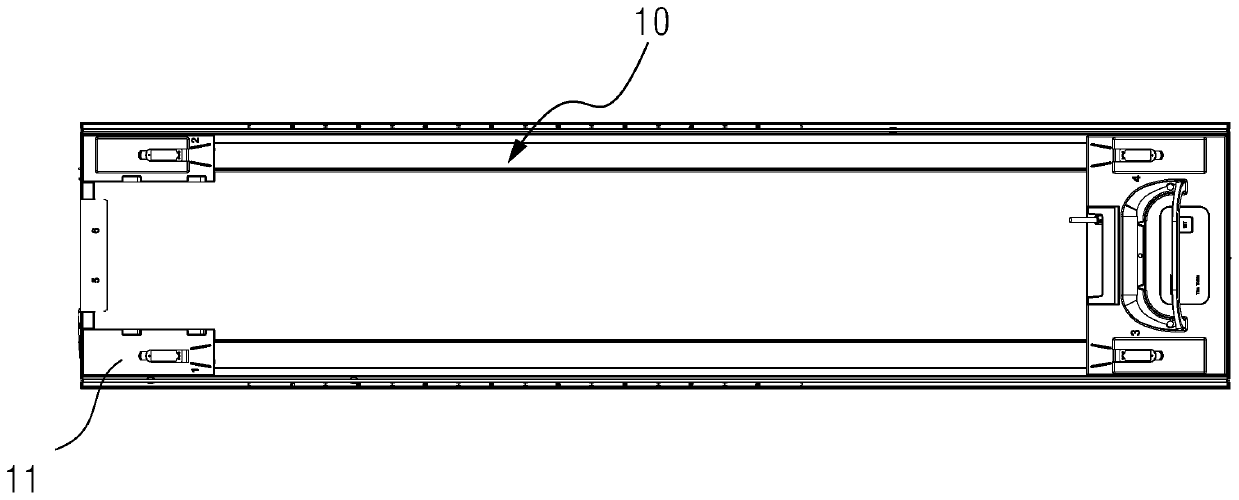 Movable socket assembly and sickbed with movable socket assembly