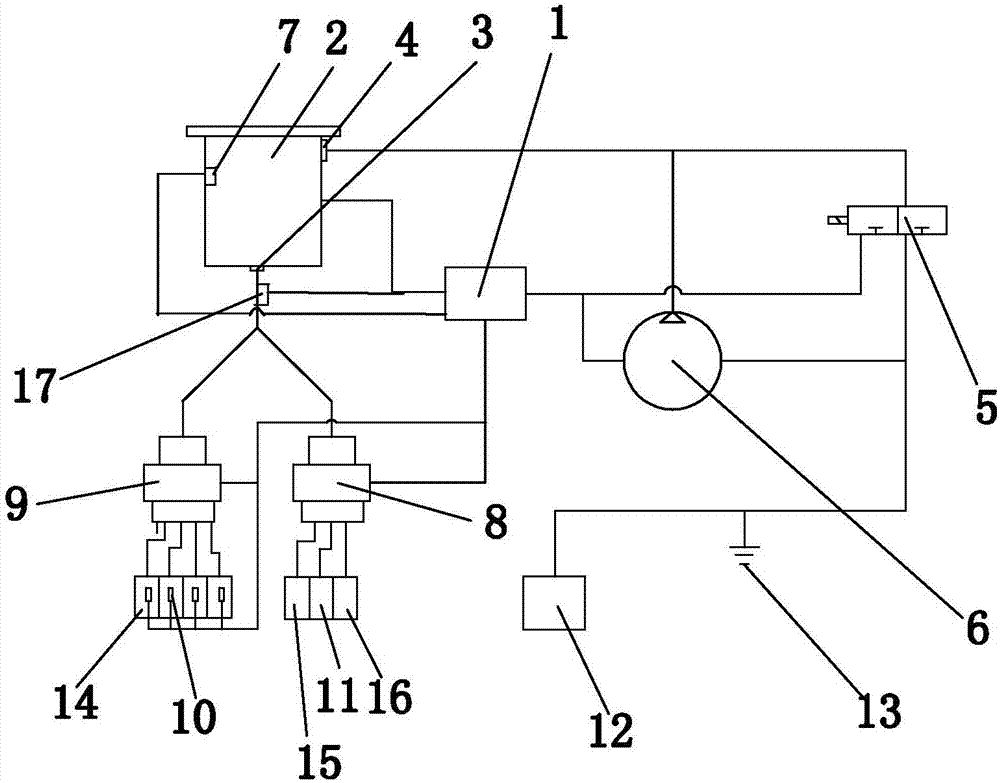 Biological tissue dehydrator capable of automatically detecting leakage of liquid delivery system