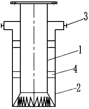 Novel double-cylinder straight suction nozzle