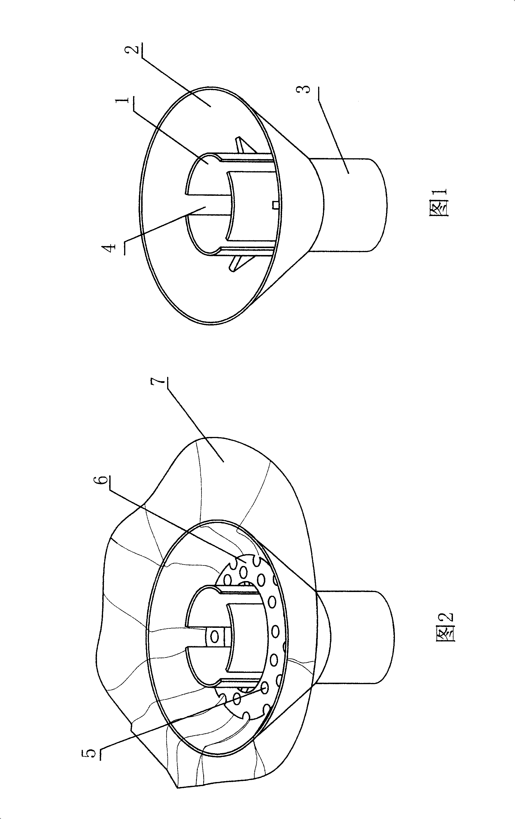 Leaked water collector and its mounting construction method