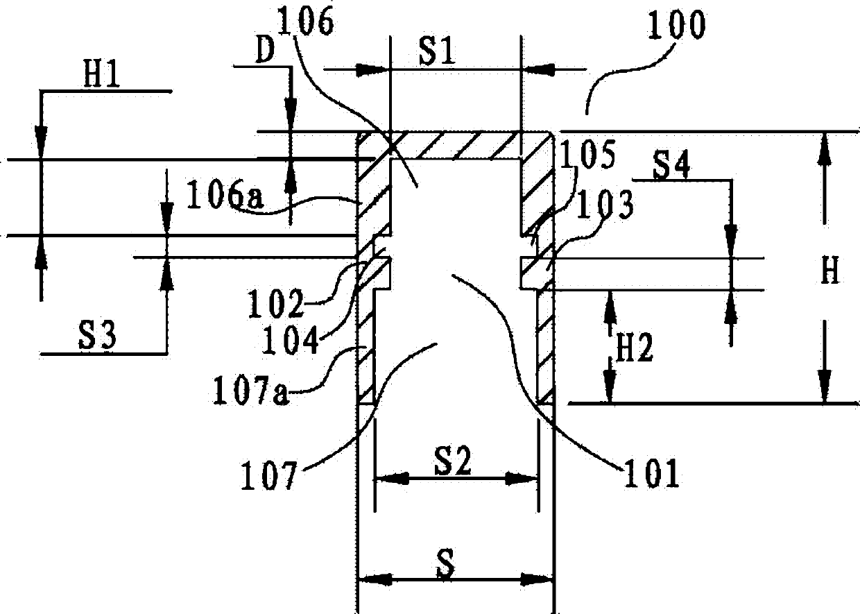 Luminescent road sign lamp strip installation device and luminescent road sign lamp strip structure