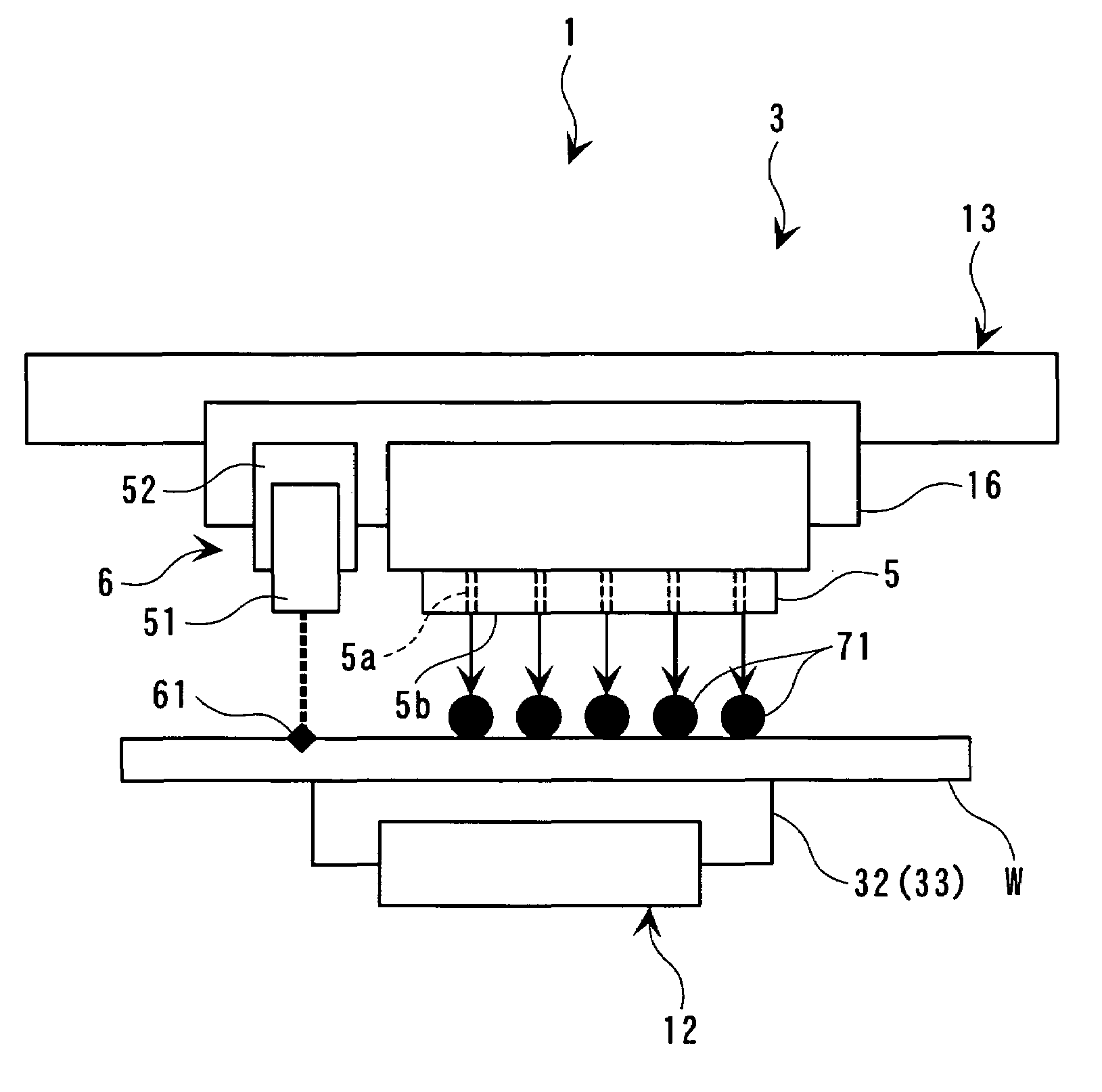 Workpiece processing and liquid droplet ejection inspection apparatus