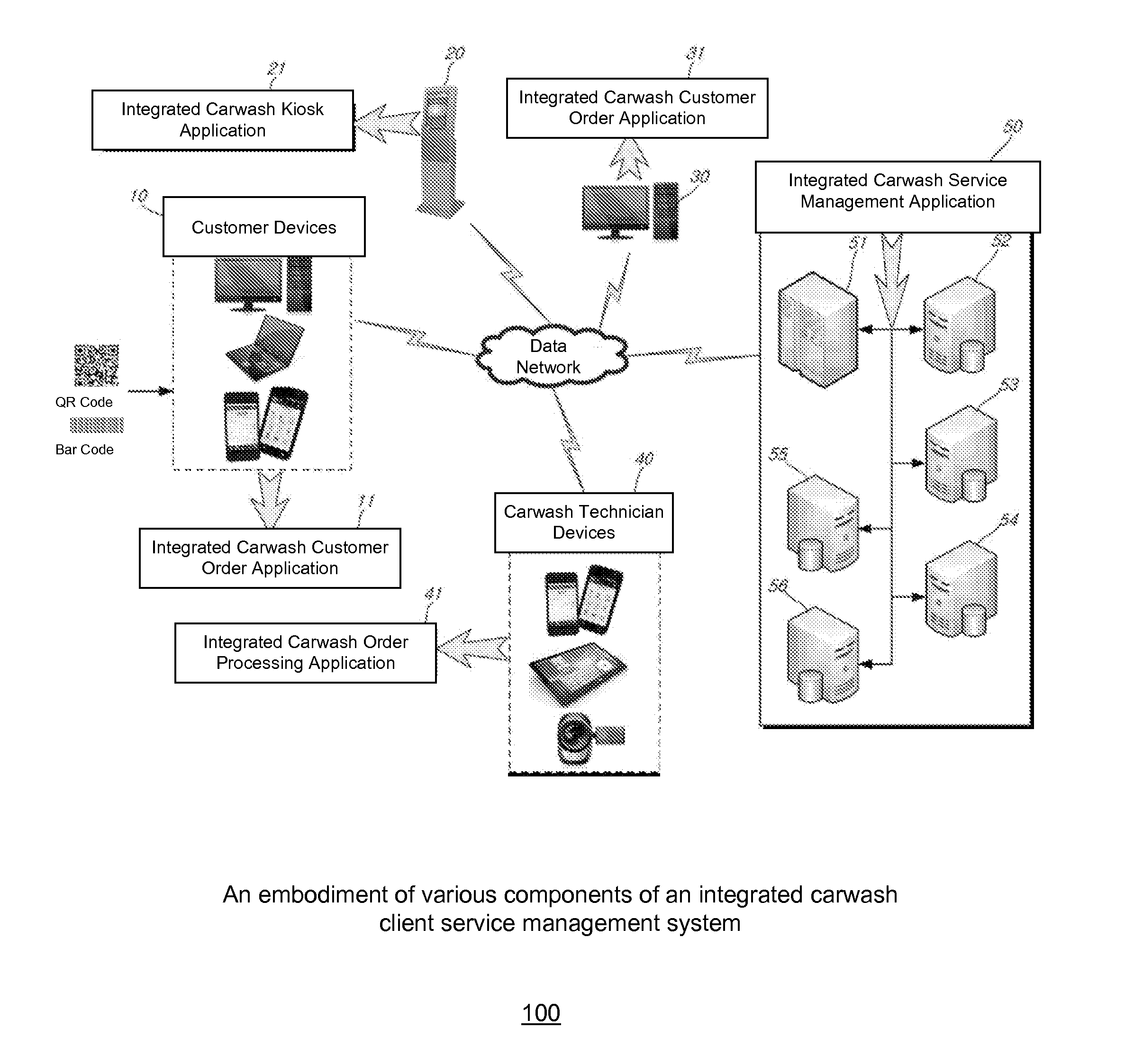 Integrated carwash client service management system with real-time work scheduling process and carwash order and reservation for a car parking facility-based hand carwash