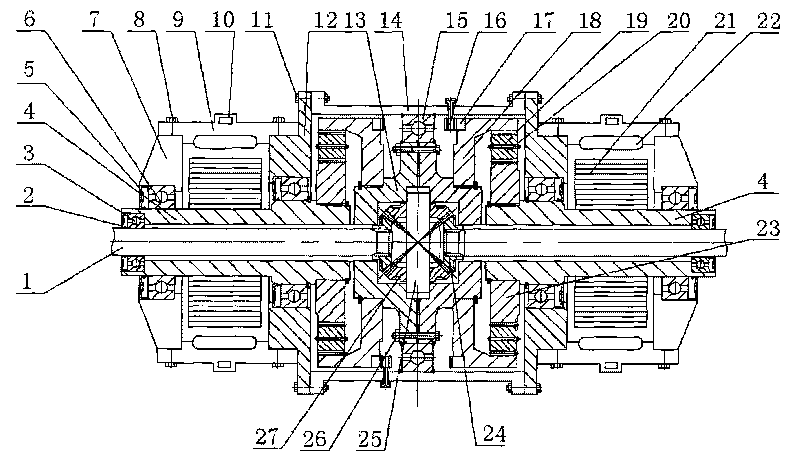 Split turbocharged speed reducer differential electric driver