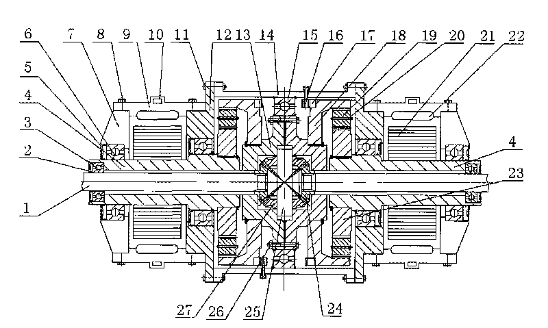 Split turbocharged speed reducer differential electric driver