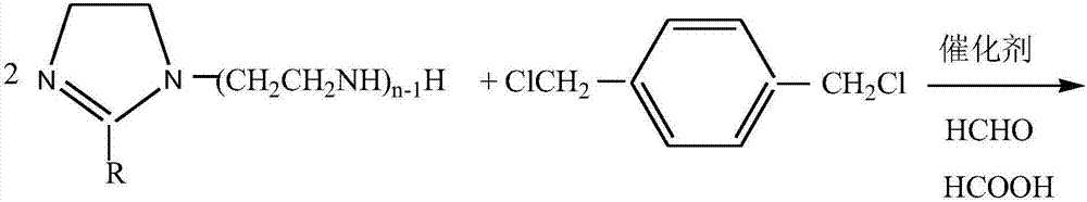 Compound imidazoline corrosion inhibitor, and preparation method thereof