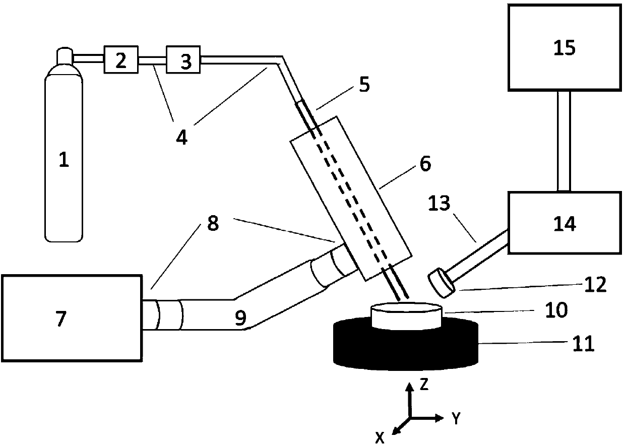 Microwave plasma atomic emission spectrometry directly analyzing solid sample and system thereof