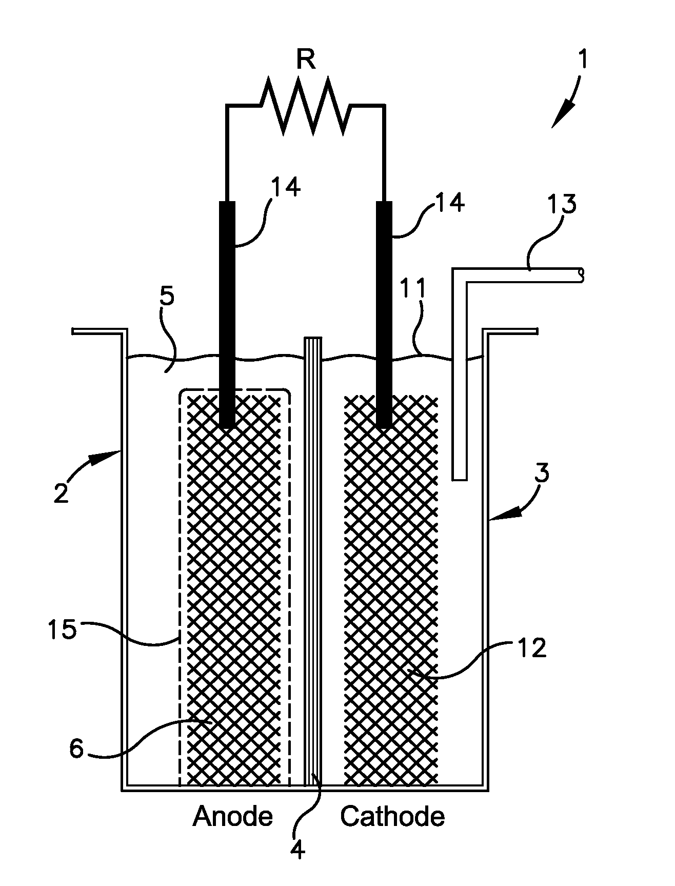 Yeast biofilm based fuel cell