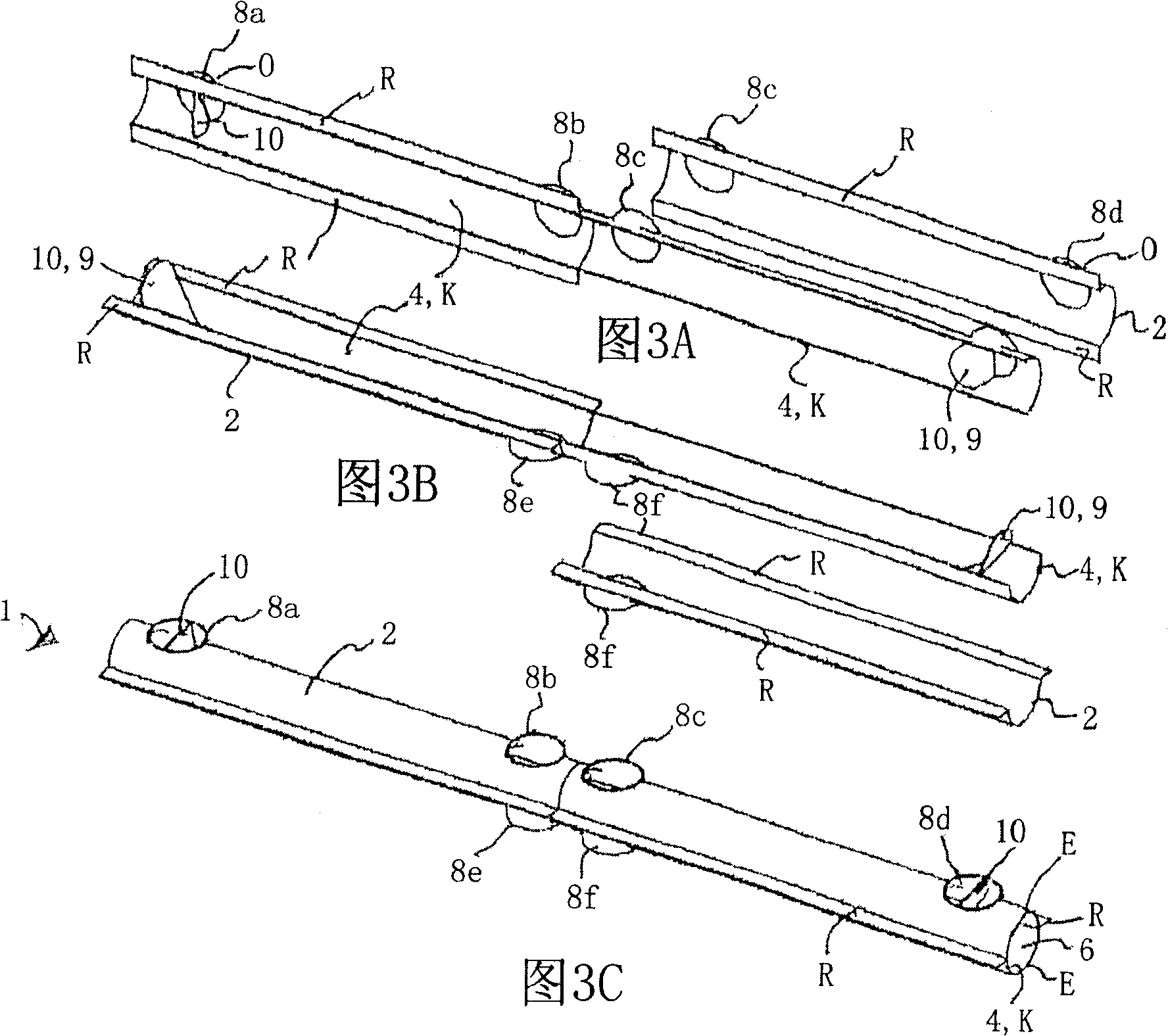 Component, especially hybrid component for a crossrail of a vehicle and use thereof