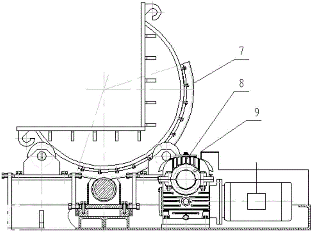 Workpiece overturning device