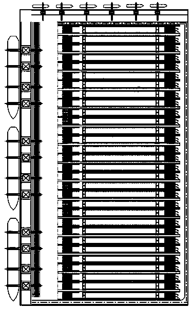 Three-dimensional general arrangement, loading and unloading process and system of automatic container wharf