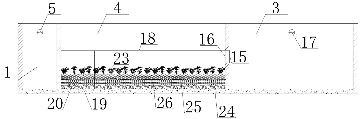 Water source protecting area highway runoff collecting and emergency purifying system