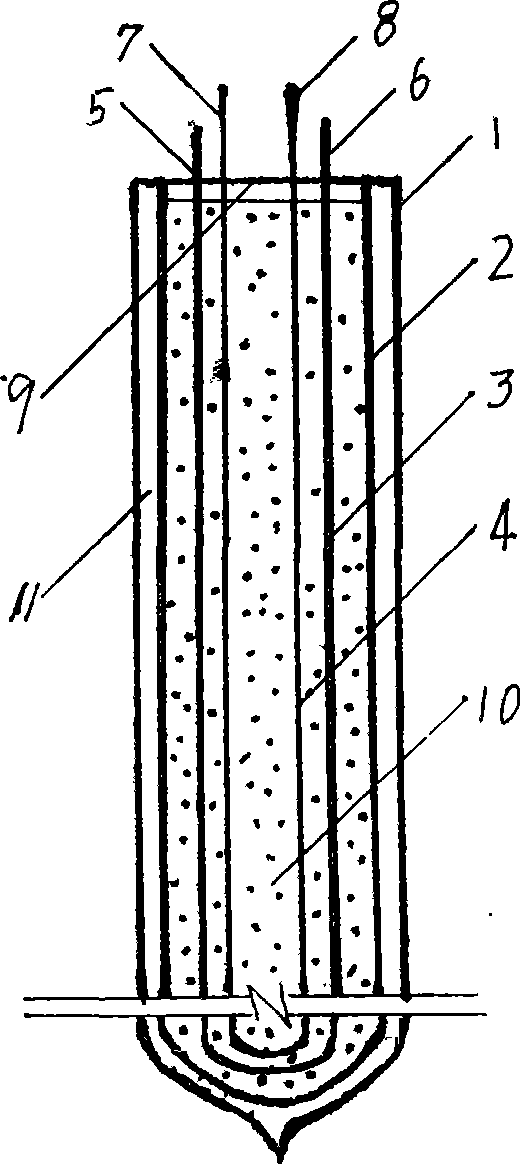 Cold-resistant pressure-bearing solar heat-collection and energy-storage pipe with electric heating function