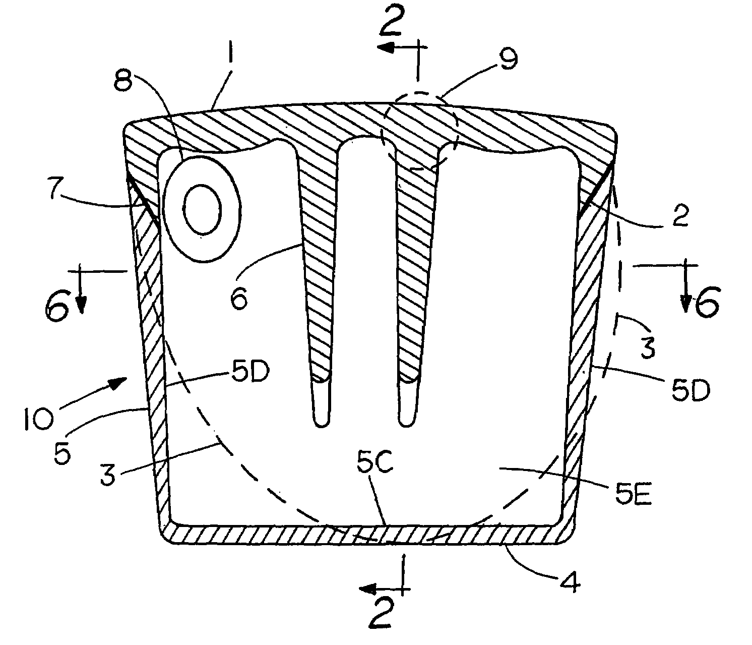 Plastic golf club head