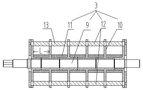 Pre-treatment device used for recycling aluminum scraps