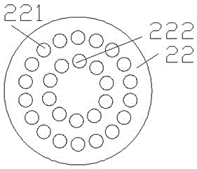 Garbage disposal device radiating through fan