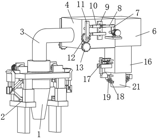 Thermal desorption tail gas high-temperature dust removal device and use method