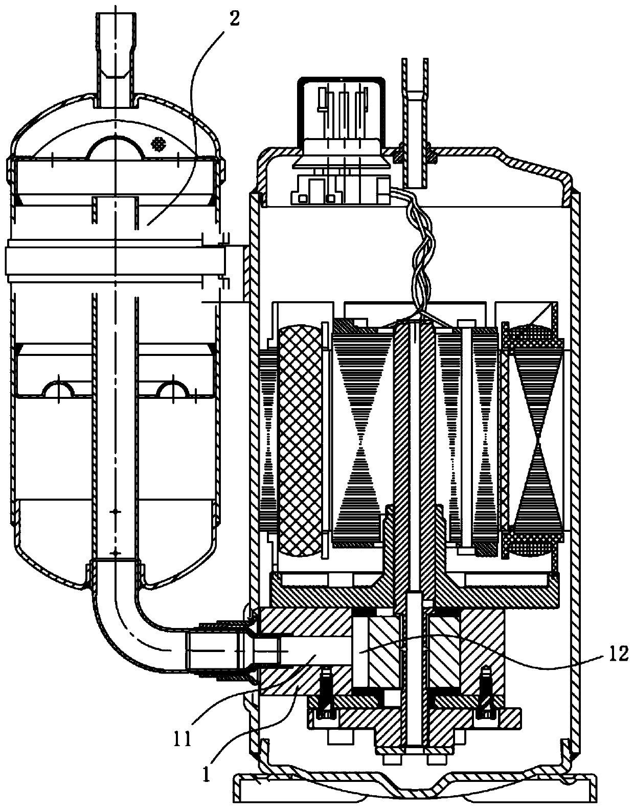 Suction Structure of Rotary Piston Compressor and Rotary Piston Compressor