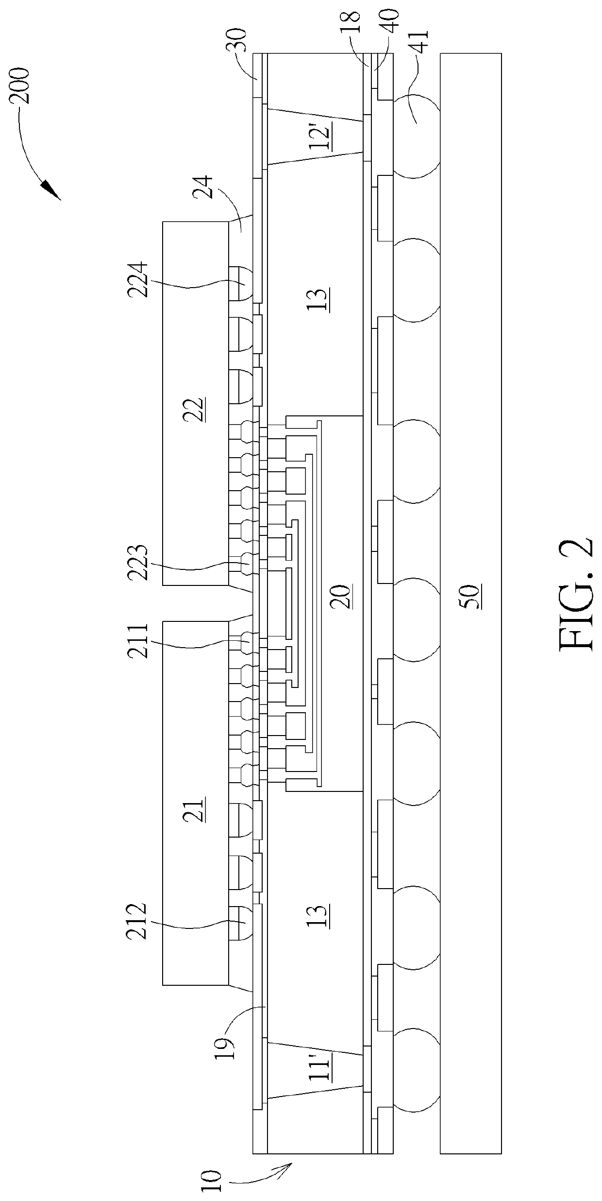 Chip package structure using silicon interposer as interconnection bridge