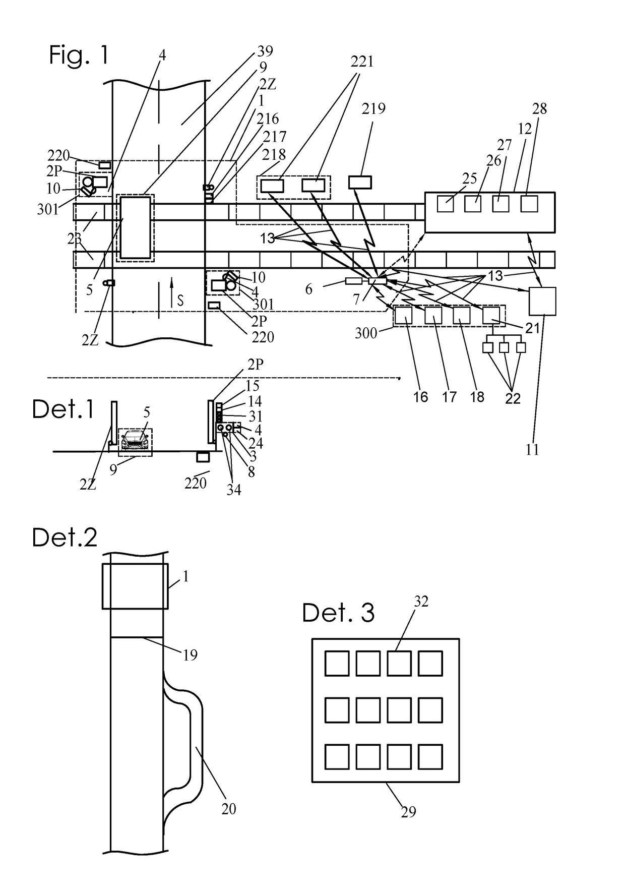 System for securing of safety of railroad crossing against vehicle entry during warning signaling