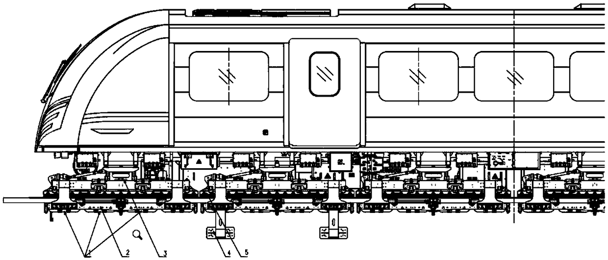 On-line state monitoring system for medium speed maglev train