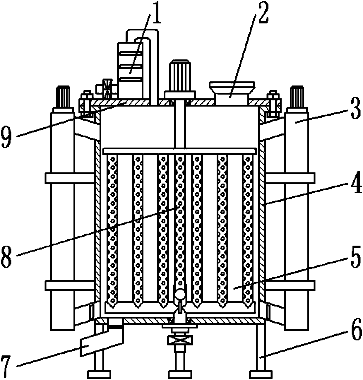 Circulation air drying equipment for organic fertilizer production