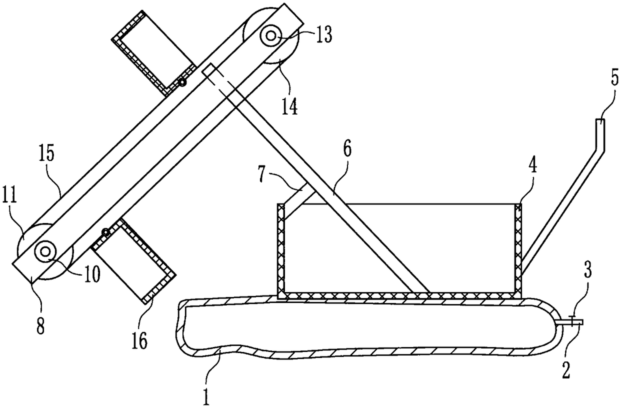 Garbage cleaning device for domestic wastewater