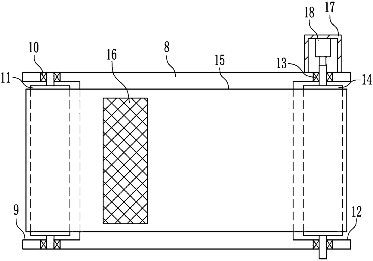 Garbage cleaning device for domestic wastewater