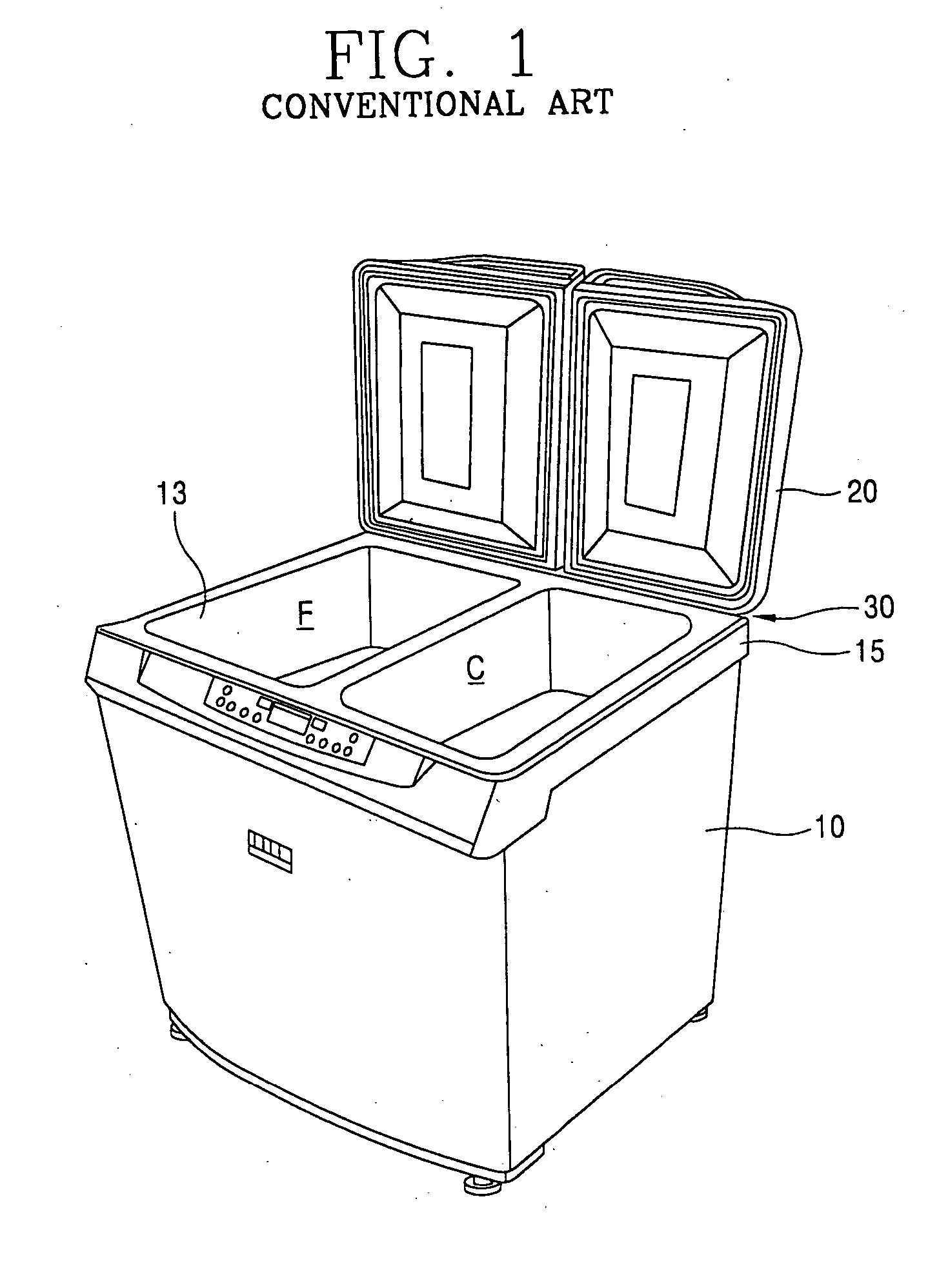 Hinge assembly for refrigerator door