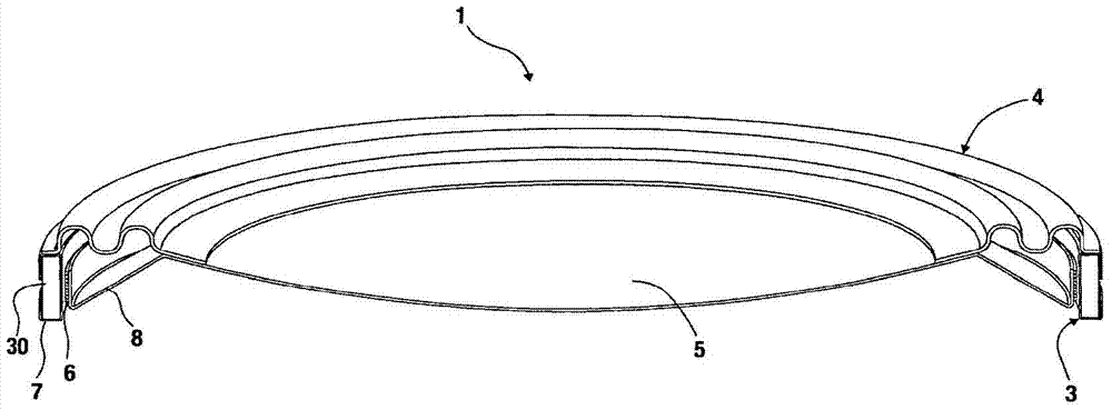 An electromechanical-electroacoustic transducer with low thickness and high travel range and relevant manufacturing method