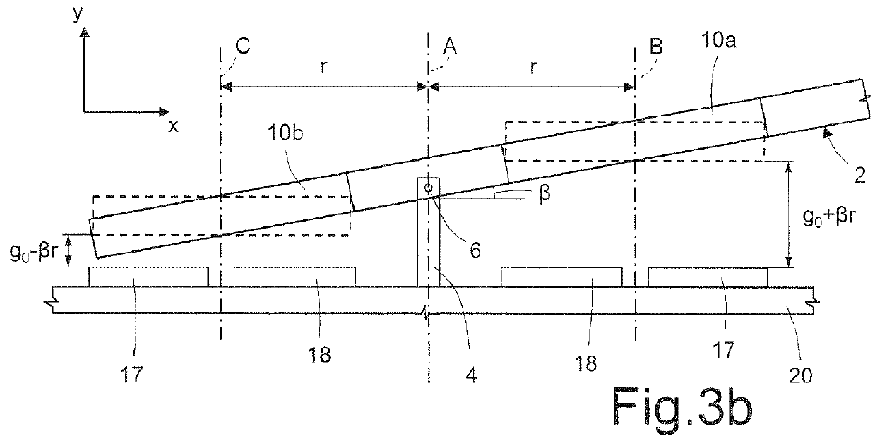 Detection structure for a Z-axis resonant accelerometer